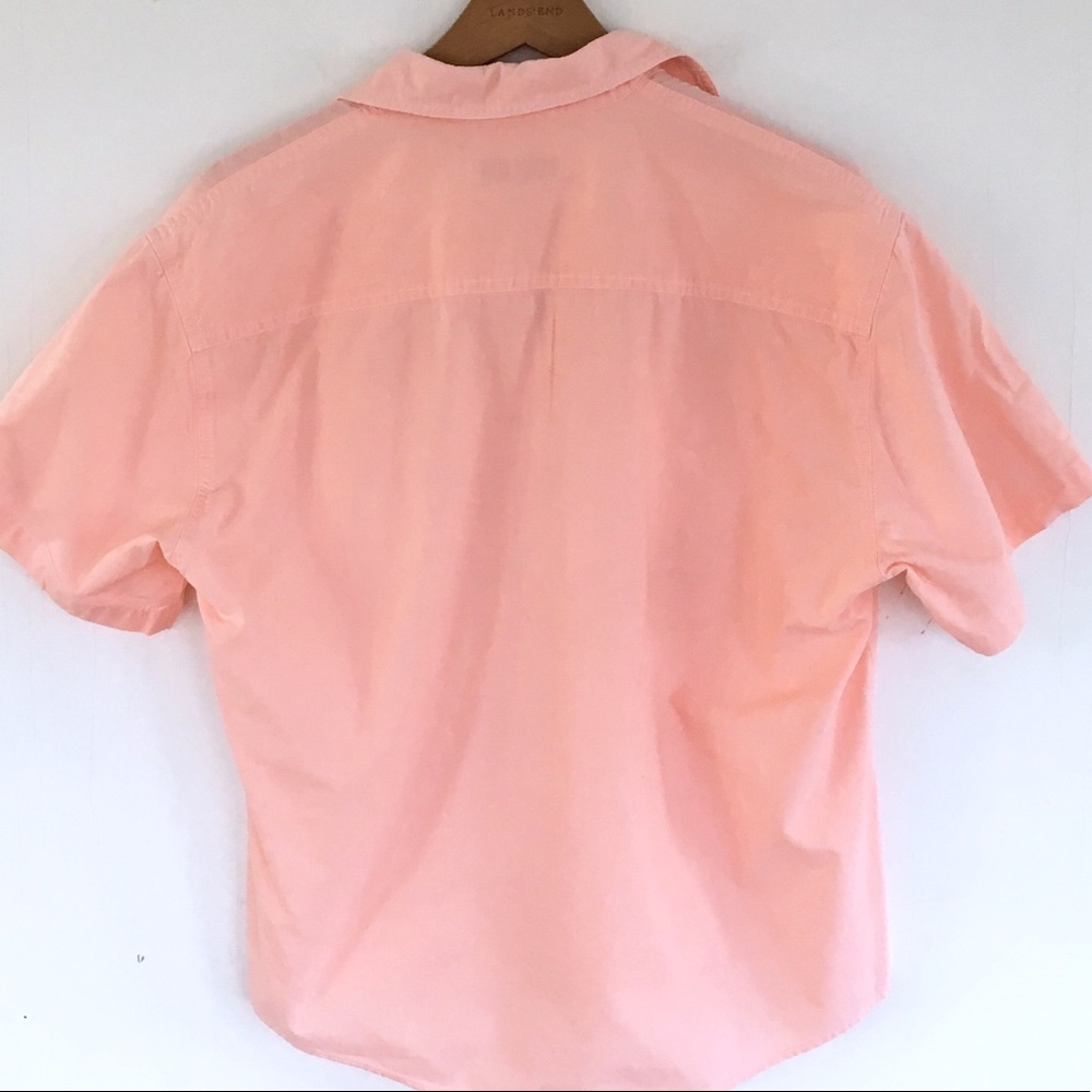 Vintage vibrant peach cotton boxy top - Picture 7 of 8
